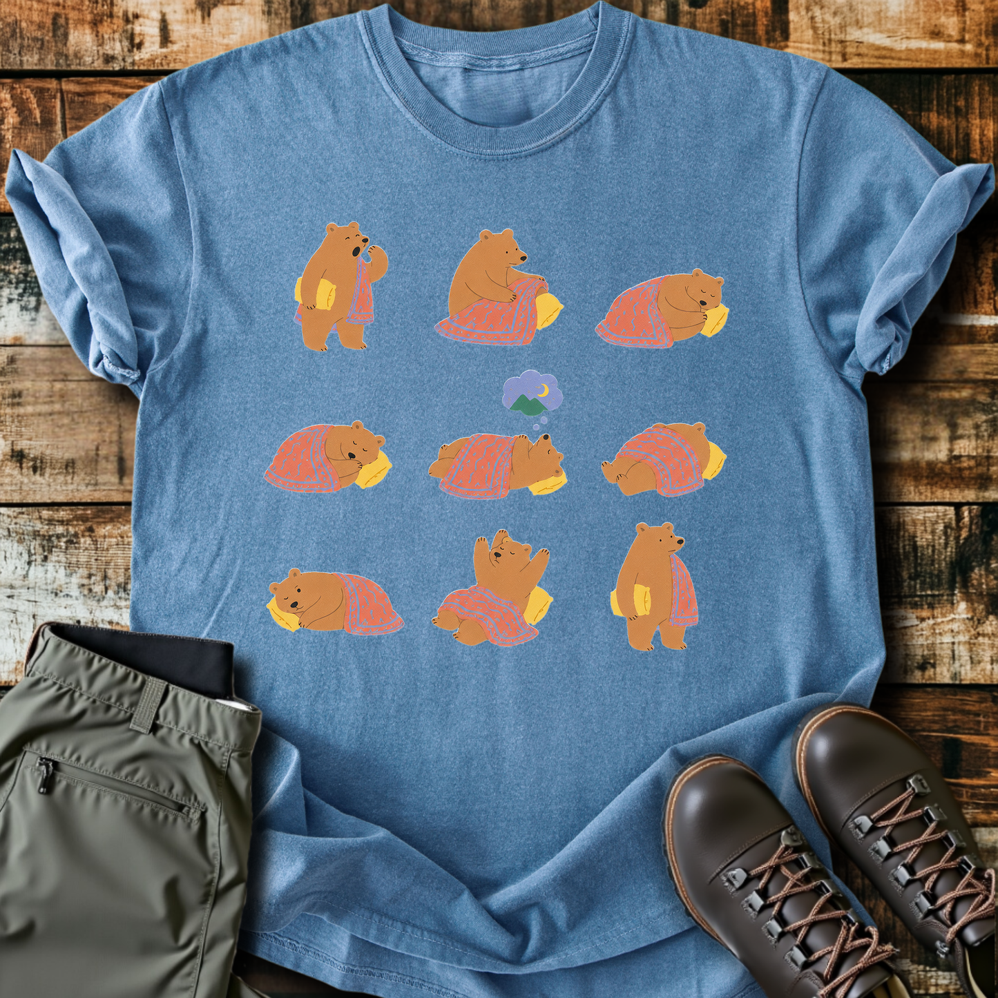 Sloth Hiking Club — blue jean
