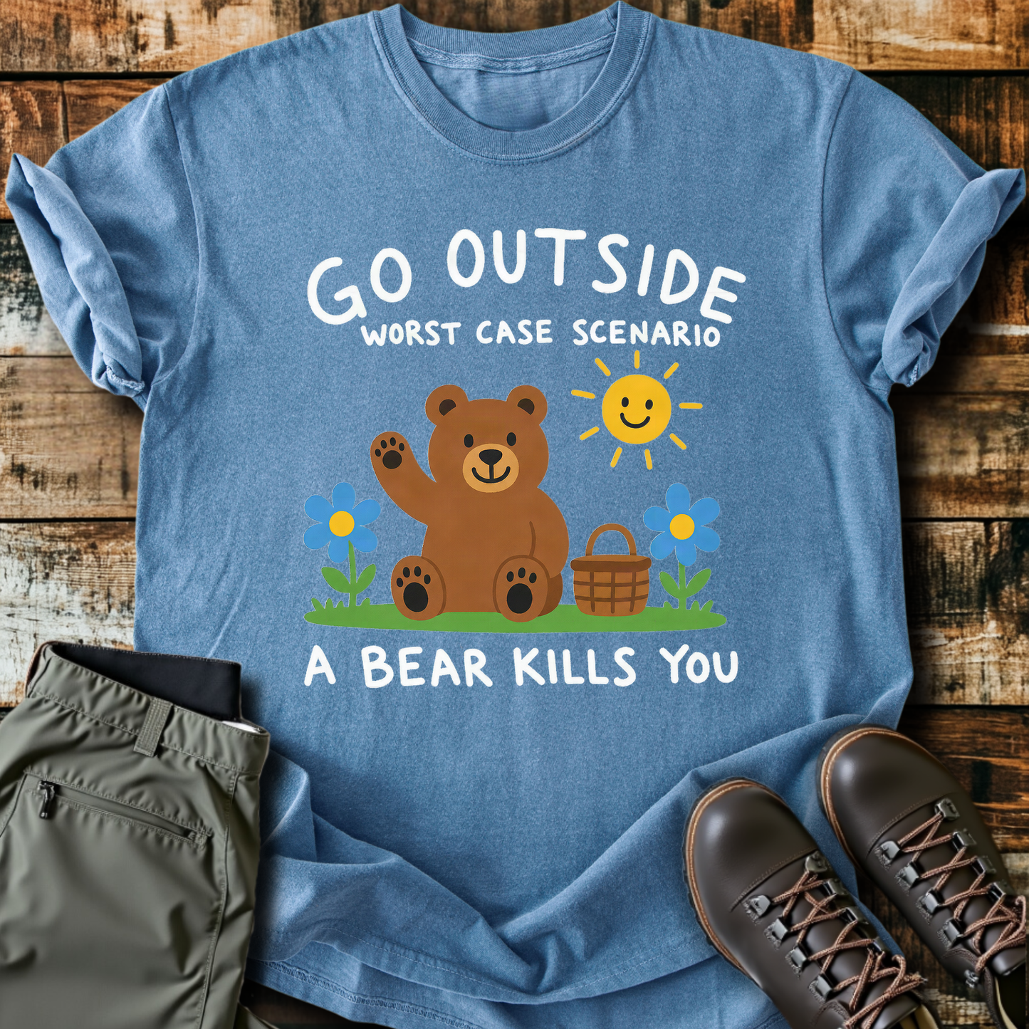 Sloth Hiking Club — blue jean