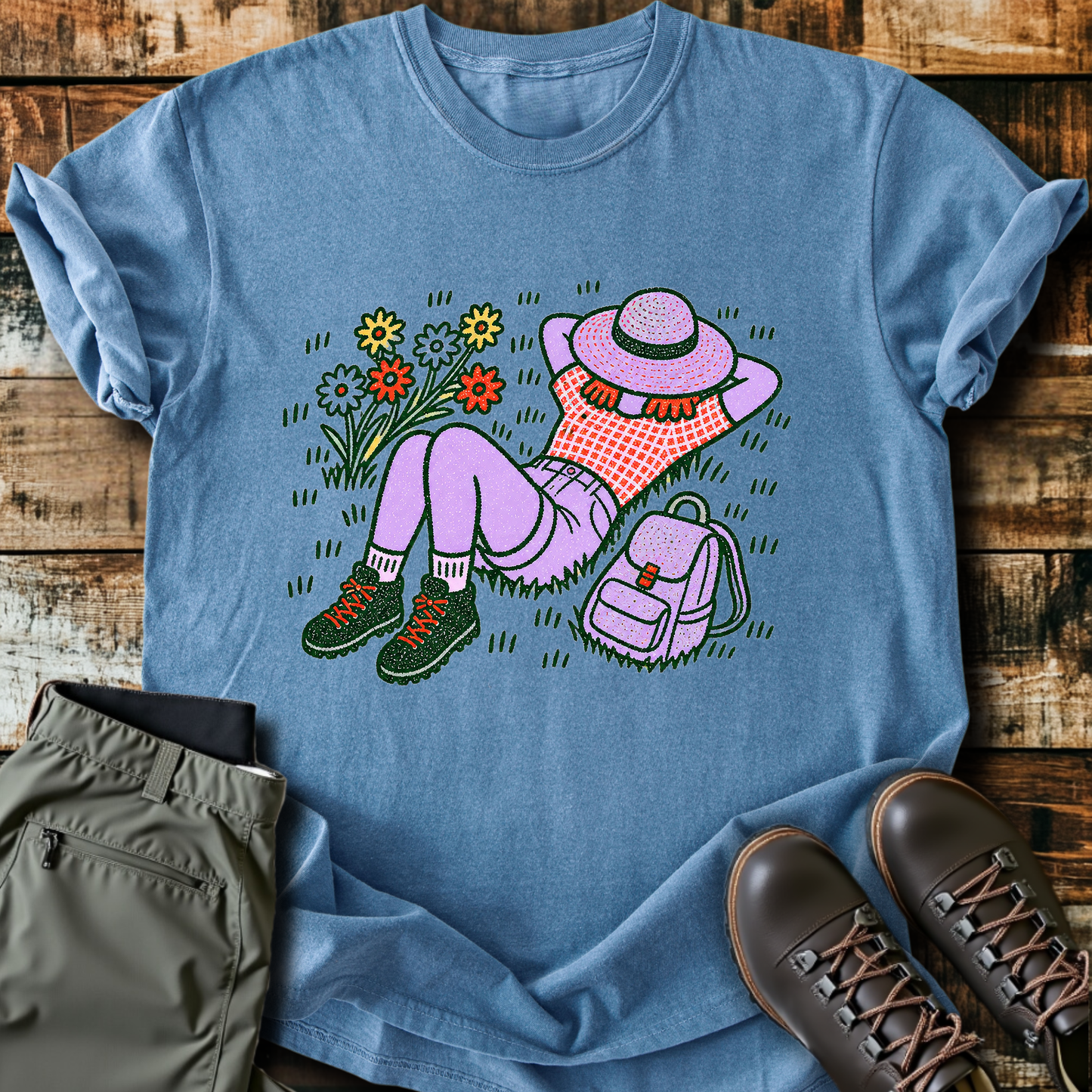 Sloth Hiking Club — blue jean