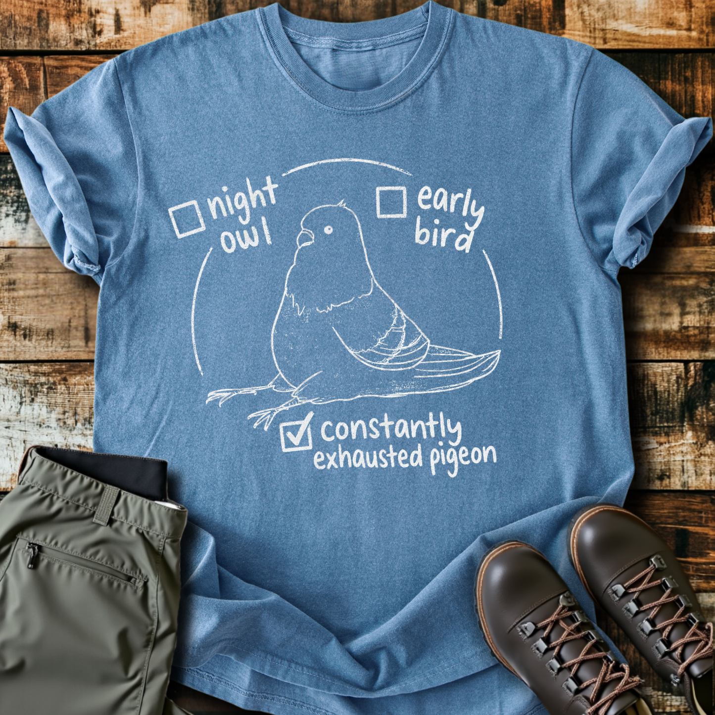 Sloth Hiking Club — blue jean