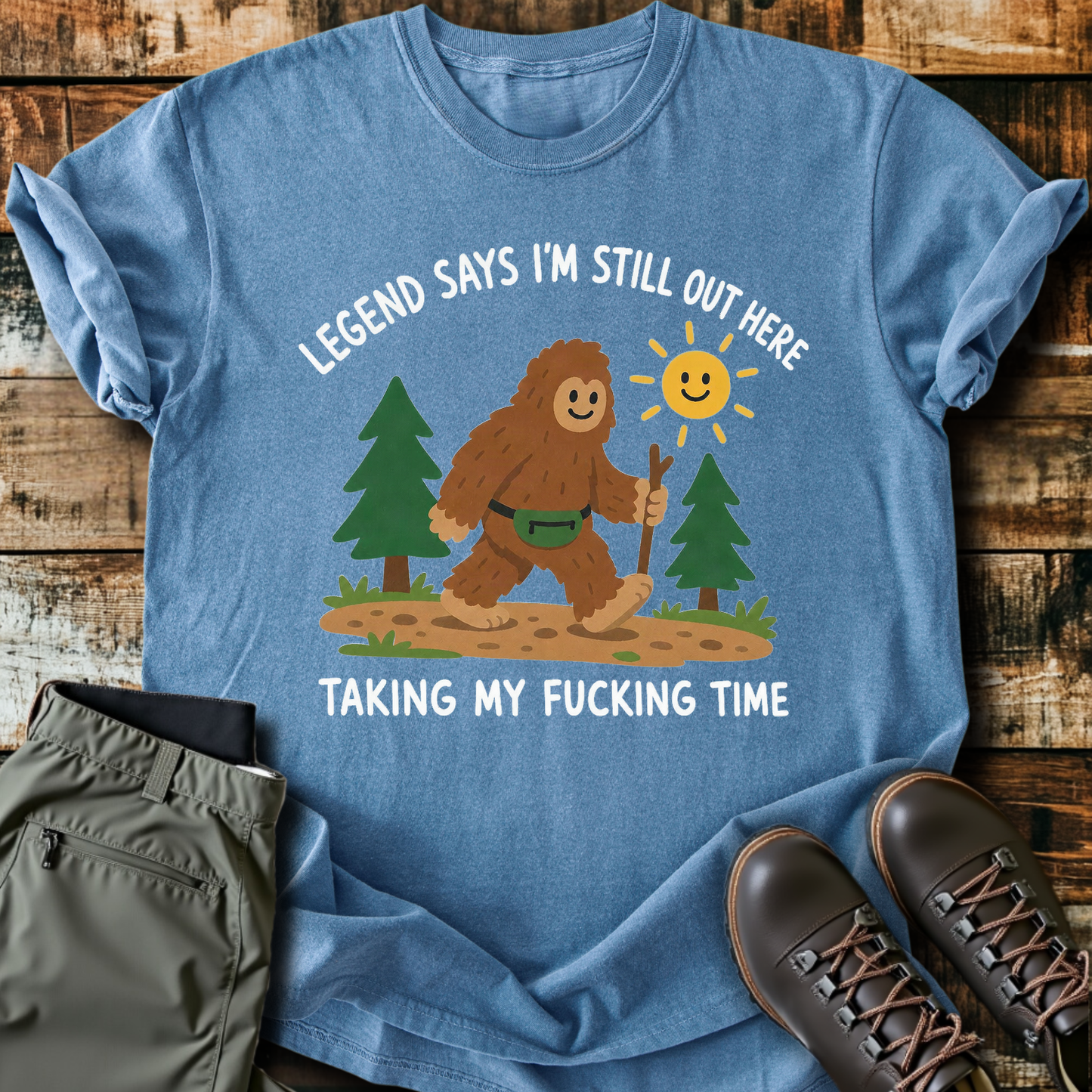 Sloth Hiking Club — blue jean