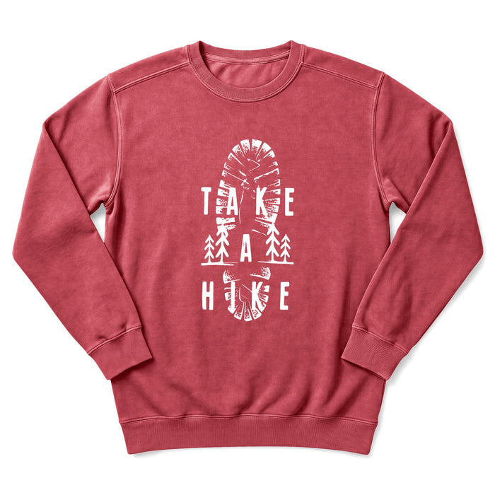 Take A Hike Boot Print Sweatshirt