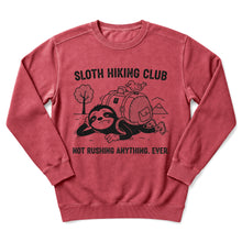 Sloth Hiking Club — crimson