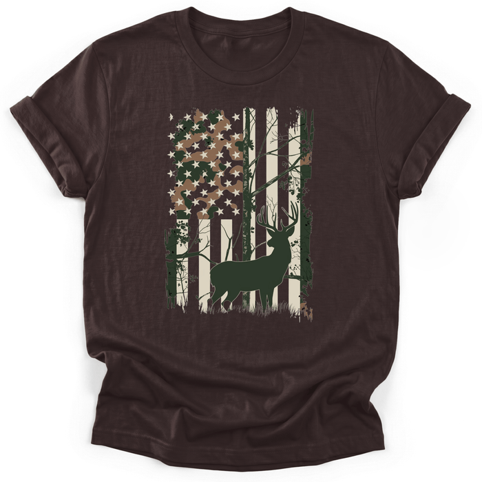 Stag American Flag T-Shirt