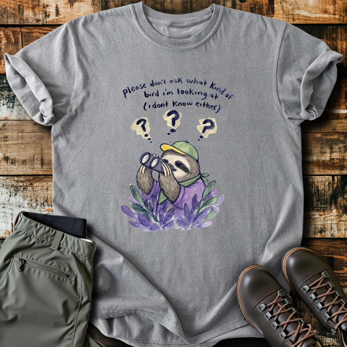 Sloth Hiking Club — grey