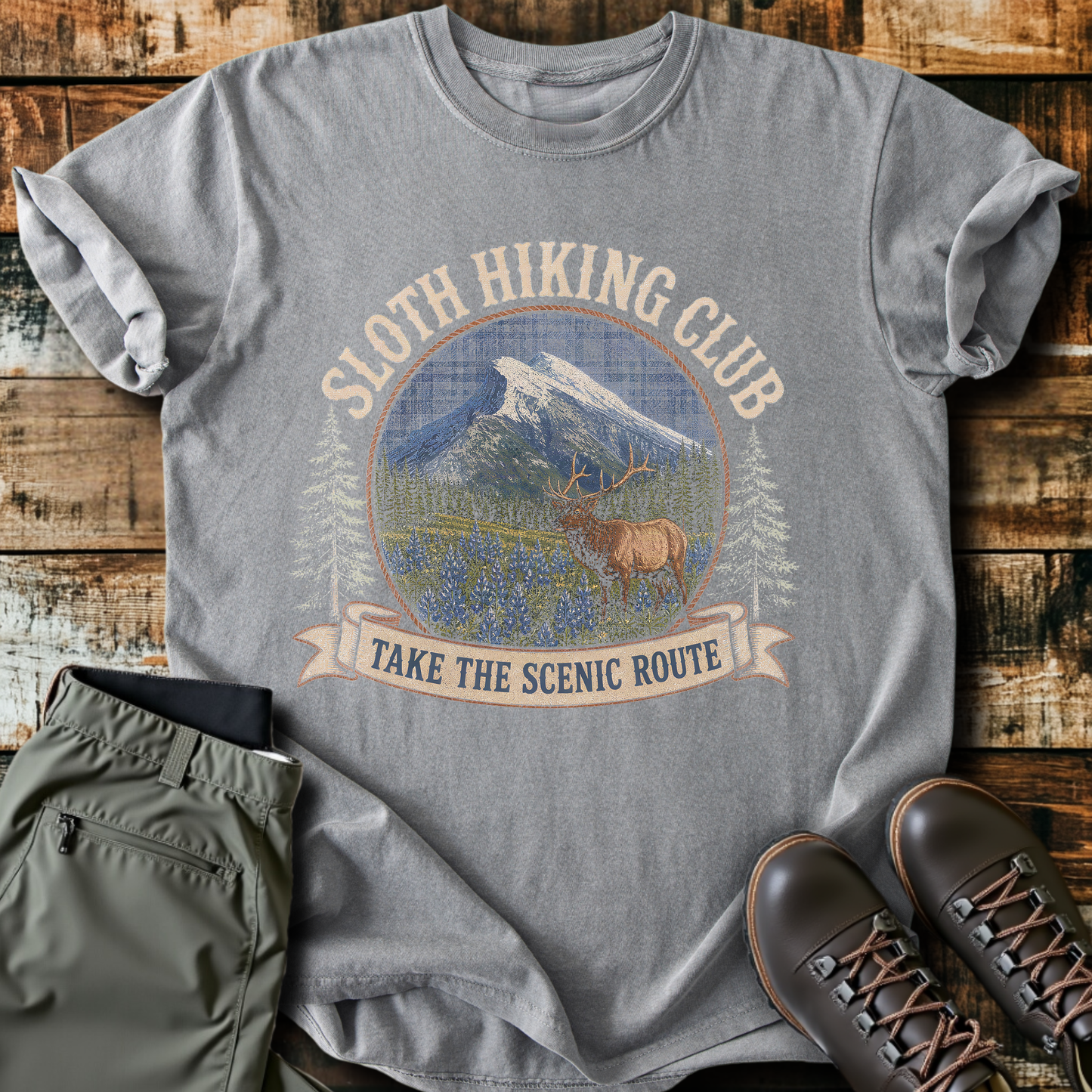 Sloth Hiking Club — grey