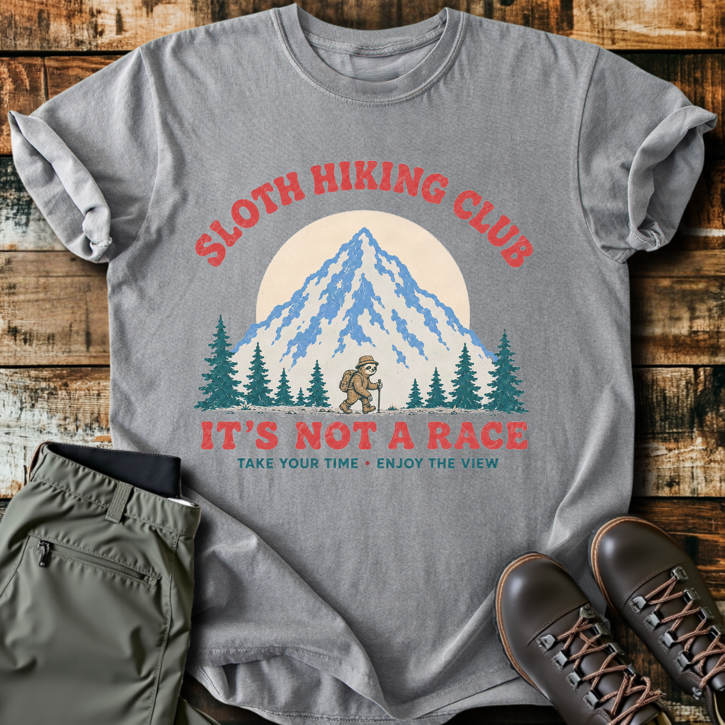 Sloth Hiking Club — grey