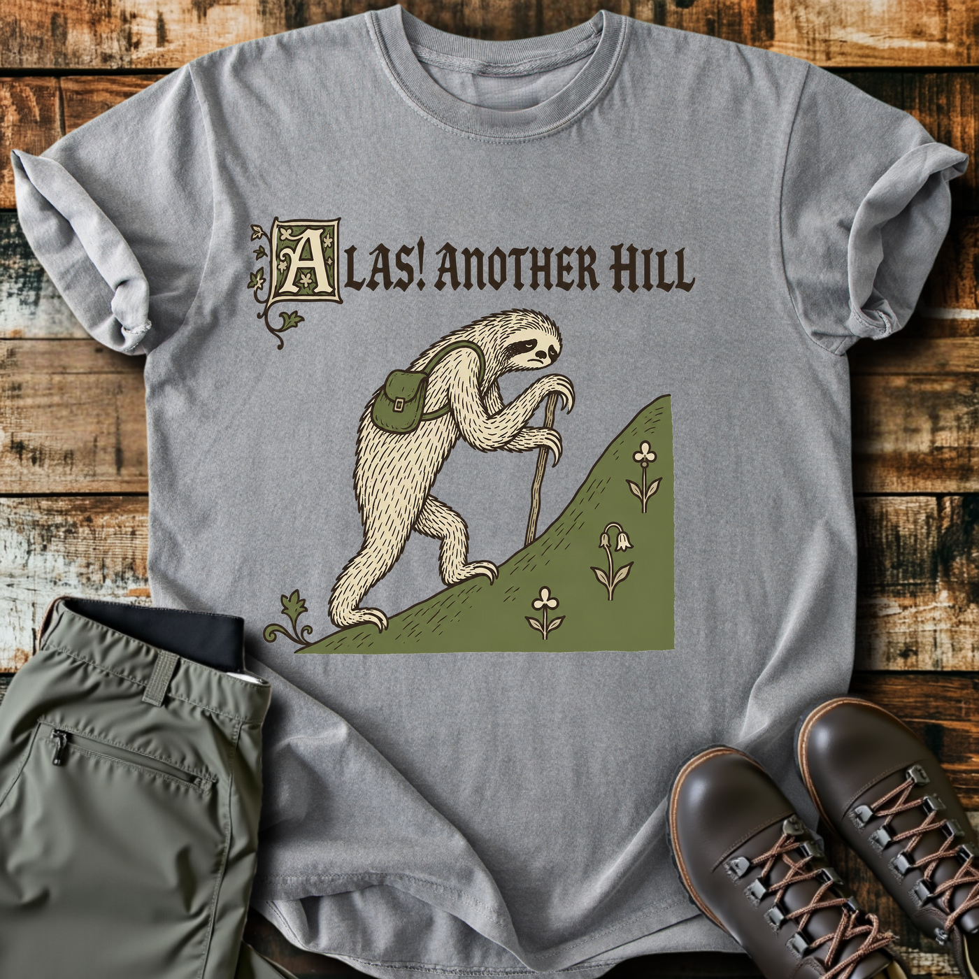 Sloth Hiking Club — grey