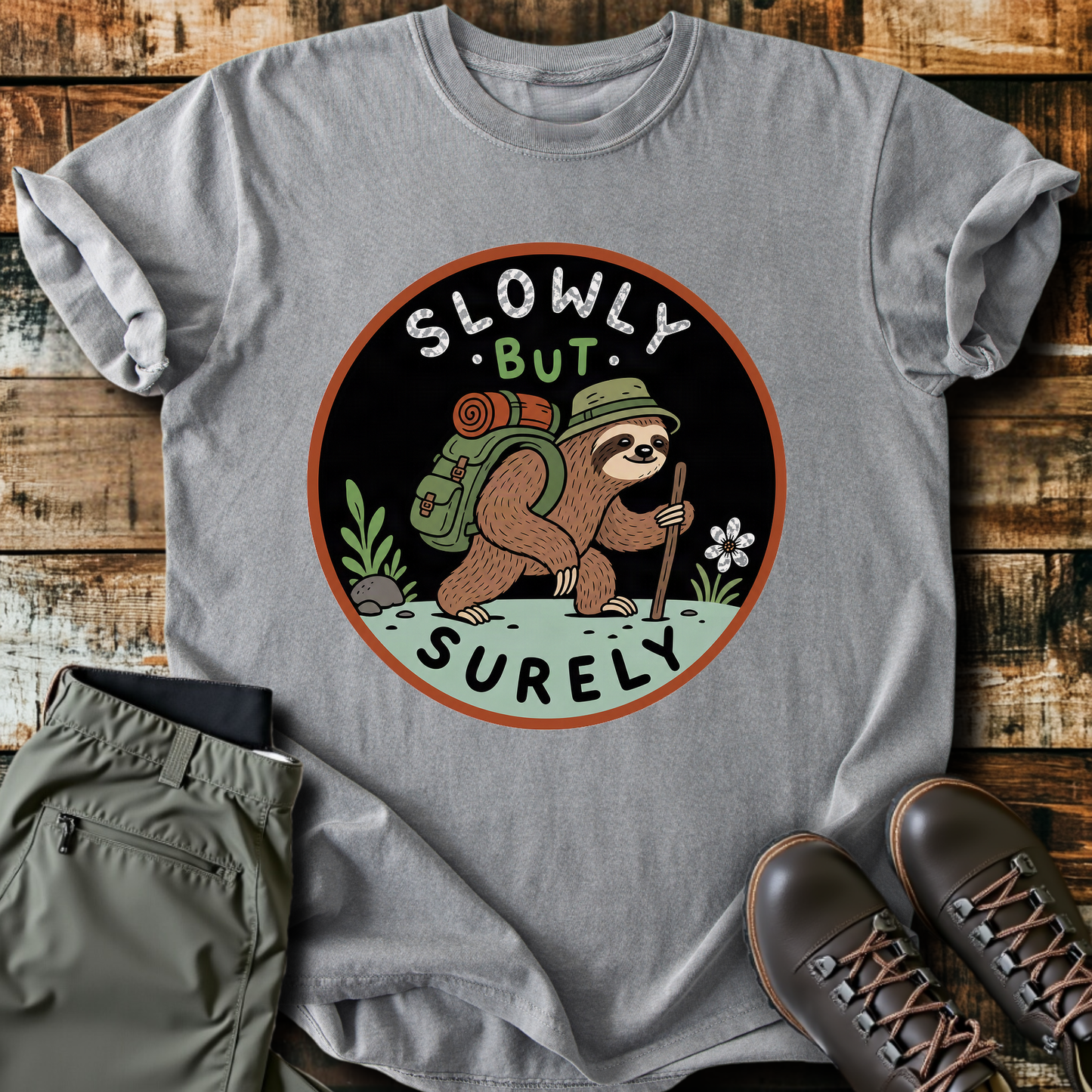 Sloth Hiking Club — grey
