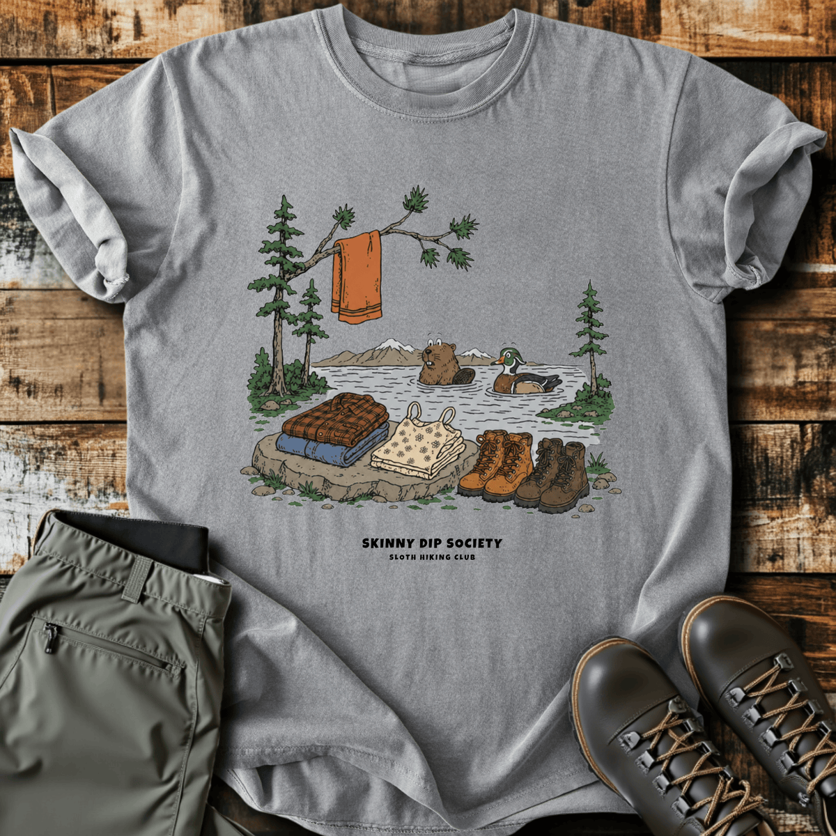 Sloth Hiking Club — grey