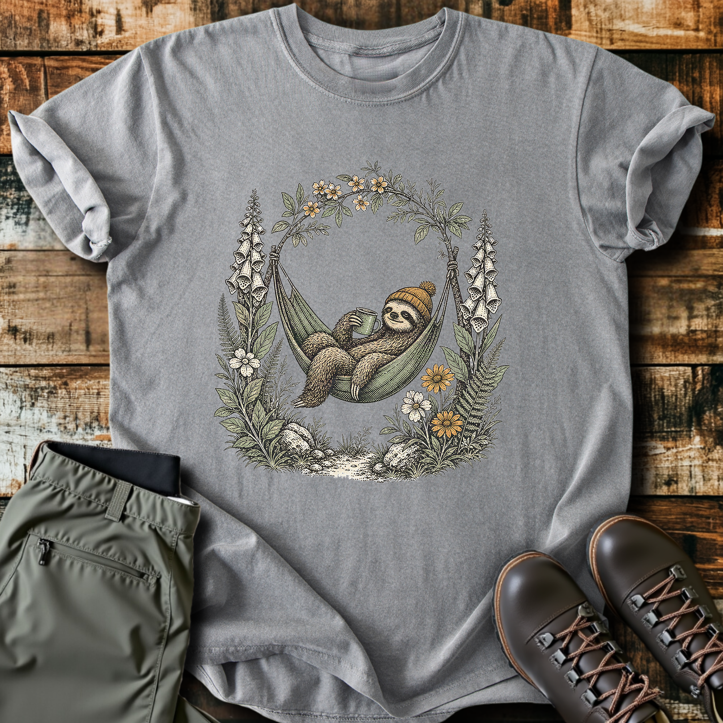 Sloth Hiking Club — grey