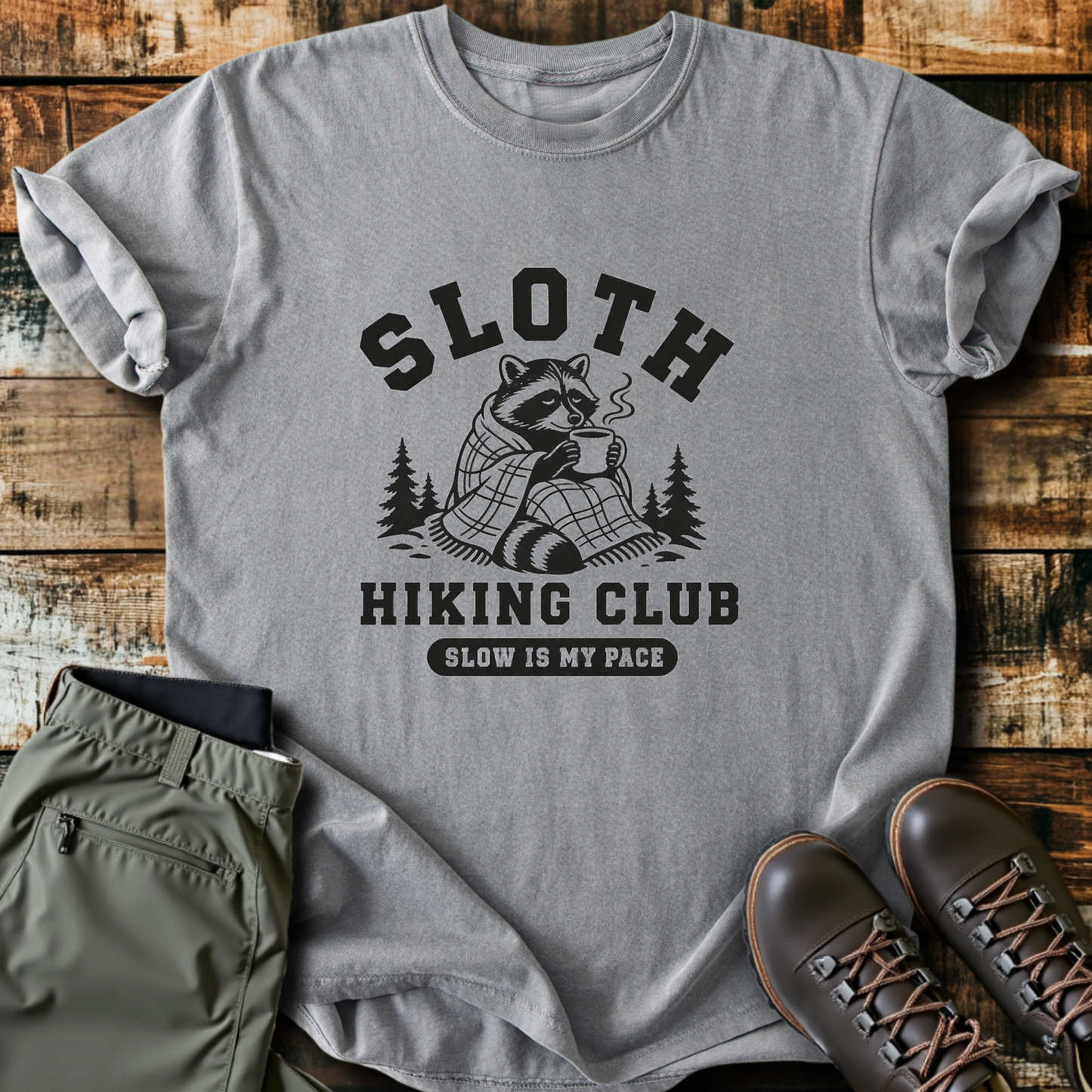 Sloth Hiking Club — grey