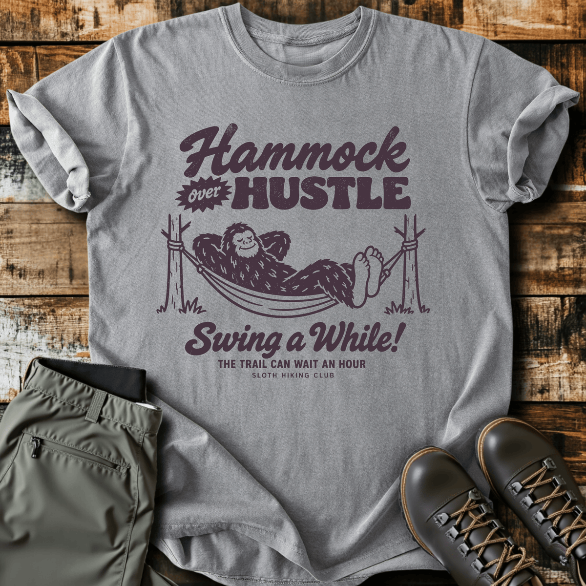 Sloth Hiking Club — grey