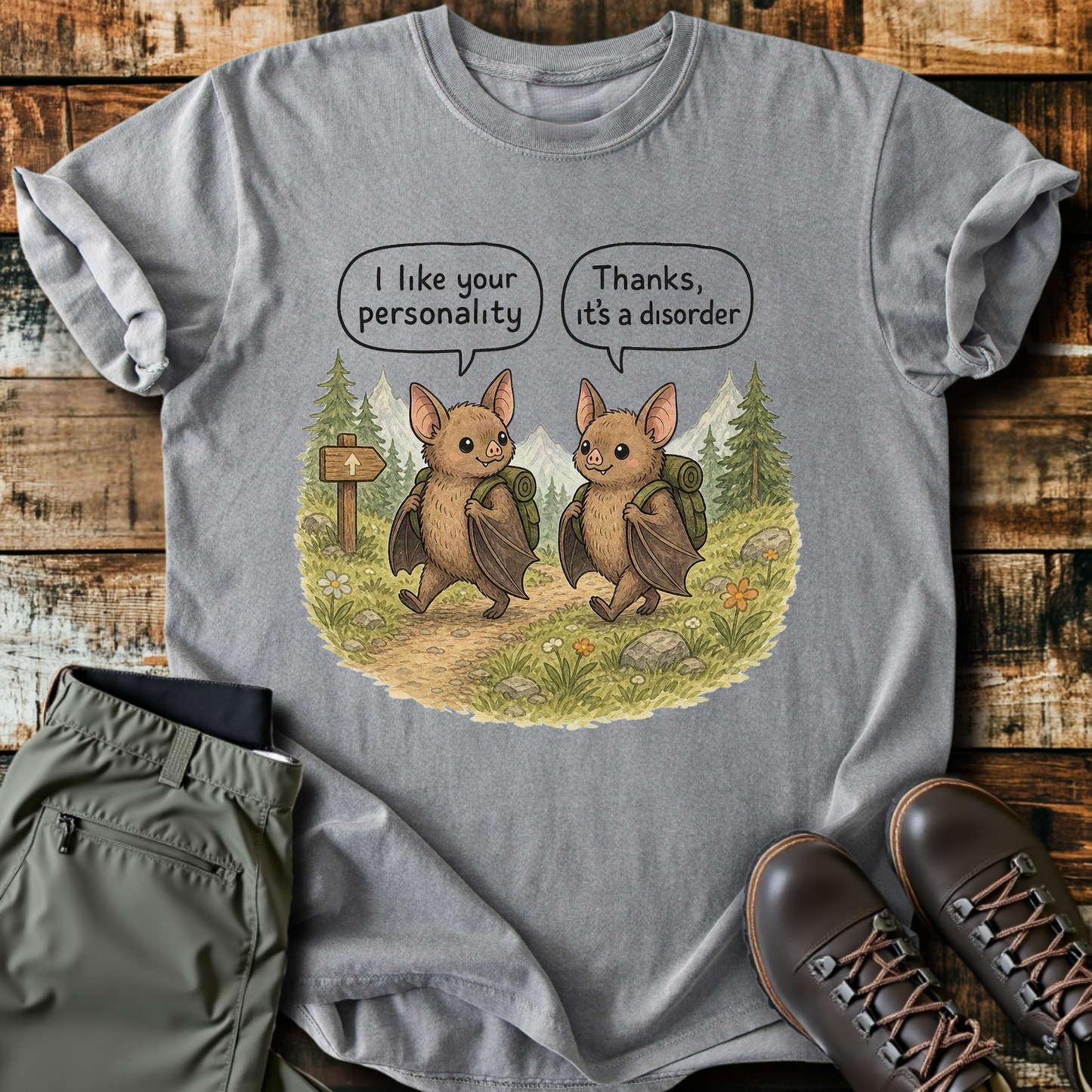 Sloth Hiking Club — grey