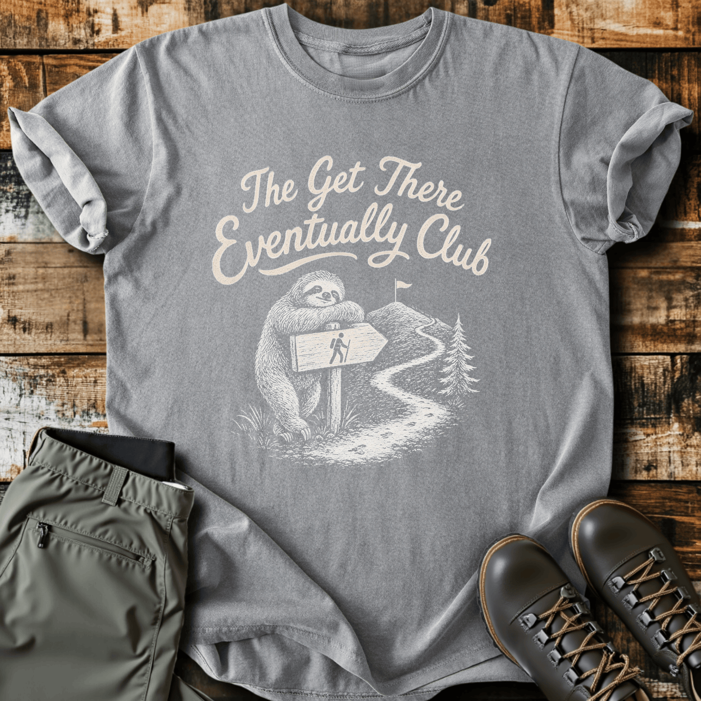 Sloth Hiking Club — grey