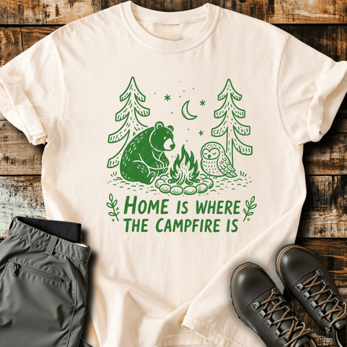Home Is Where The Campfire Is T-Shirt