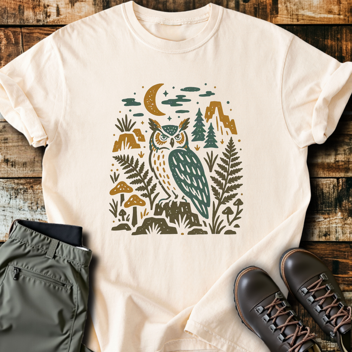 Folk Owl Ferns T-Shirt