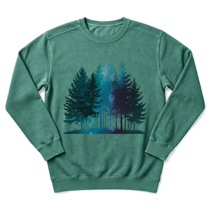Water Color Forest Sweatshirt