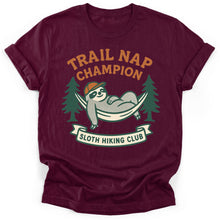 Sloth Hiking Club — maroon