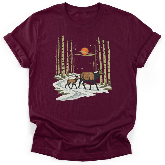 Elk At First Snow T-Shirt