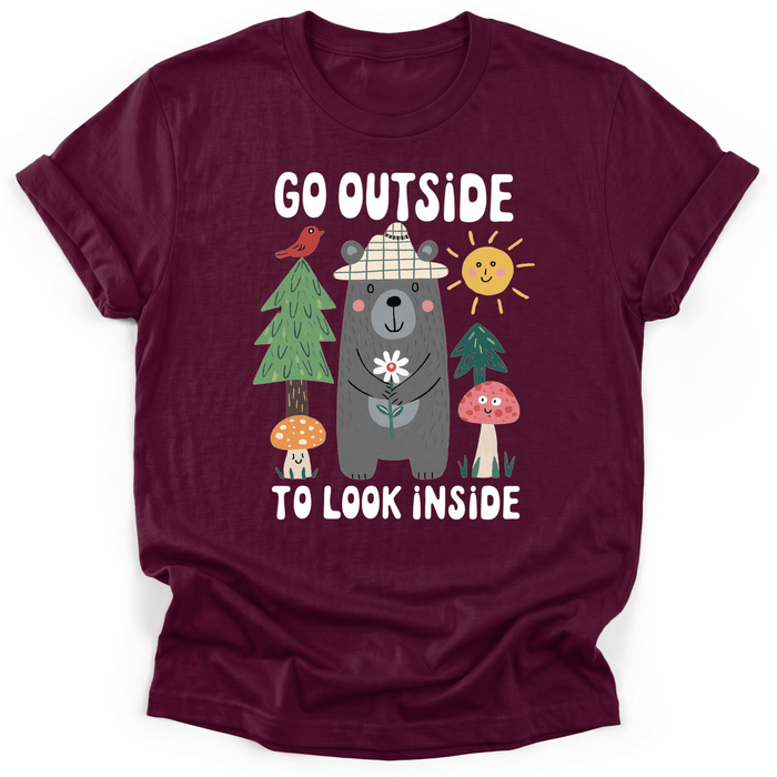 Go Outside To Look Inside T-shirt