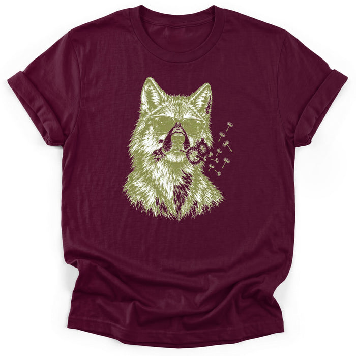 Cool Wolf Dandelion T-Shirt