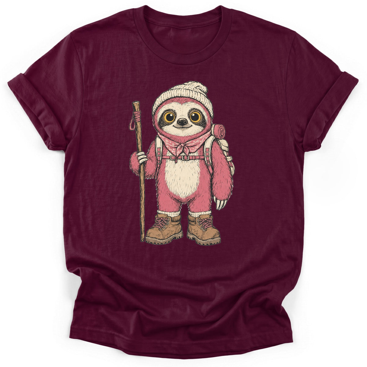 Sloth Hiking Club — maroon
