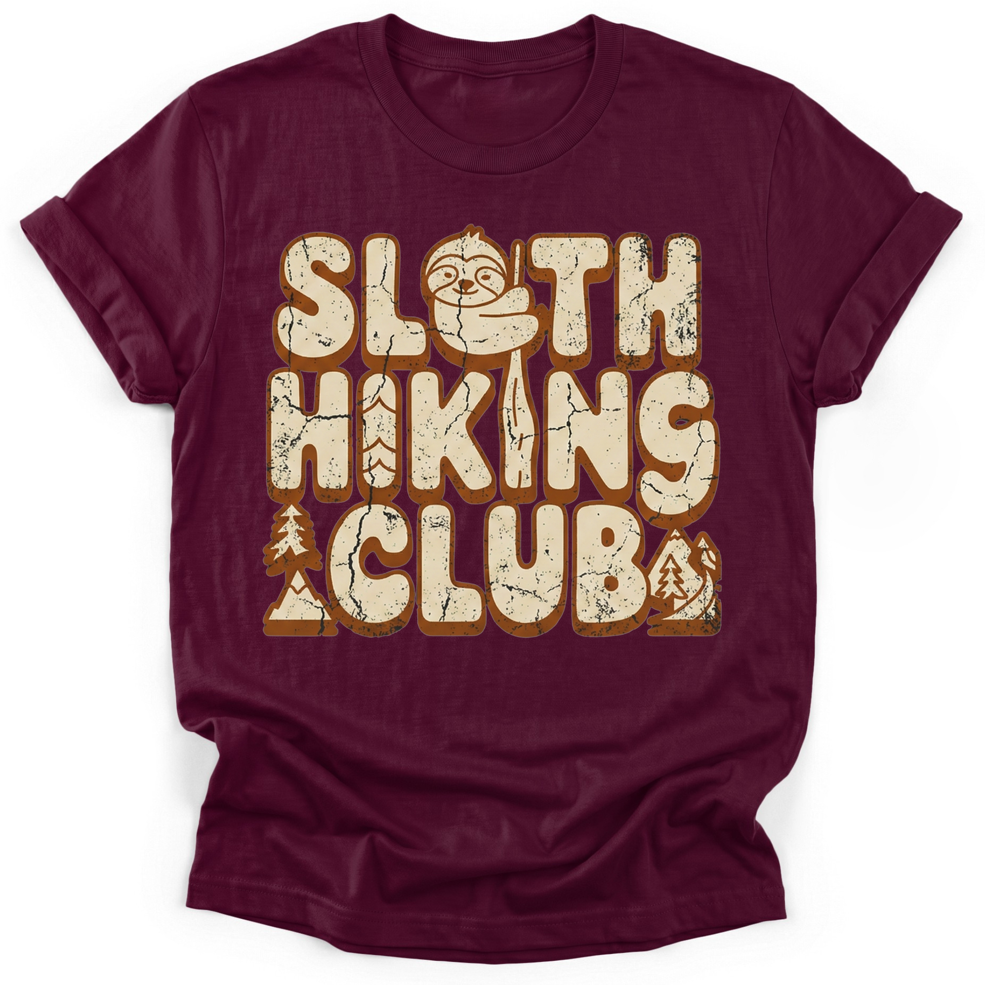 Sloth Hiking Club — maroon