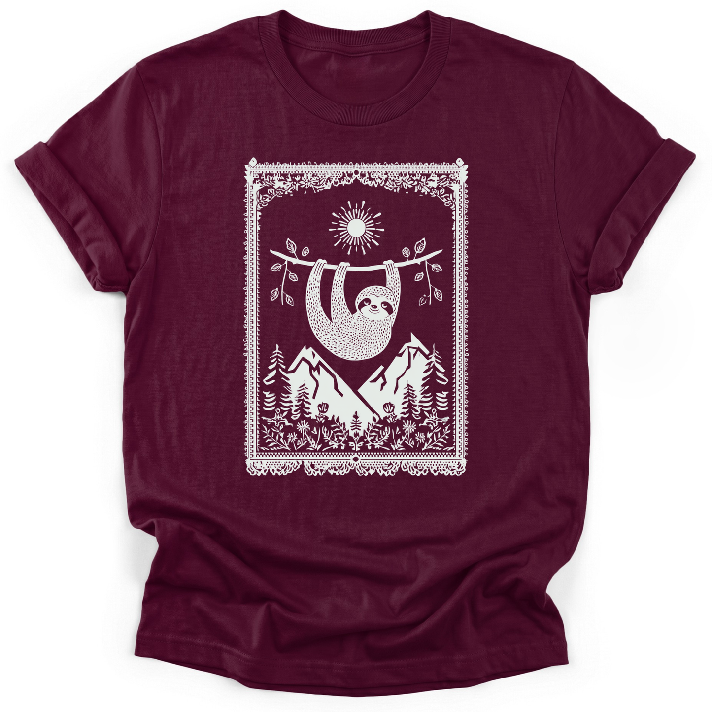 Sloth Hiking Club — maroon
