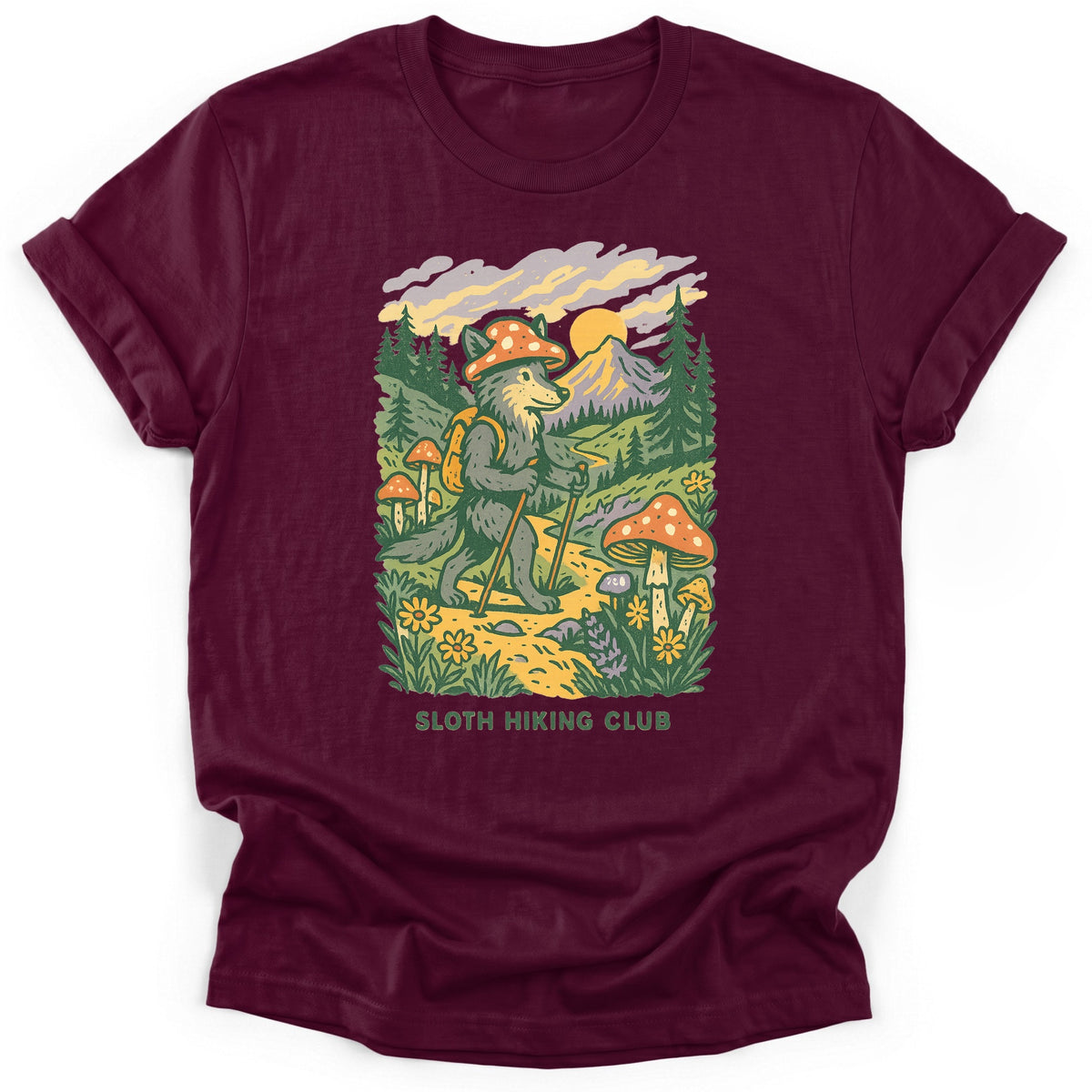 Sloth Hiking Club — maroon