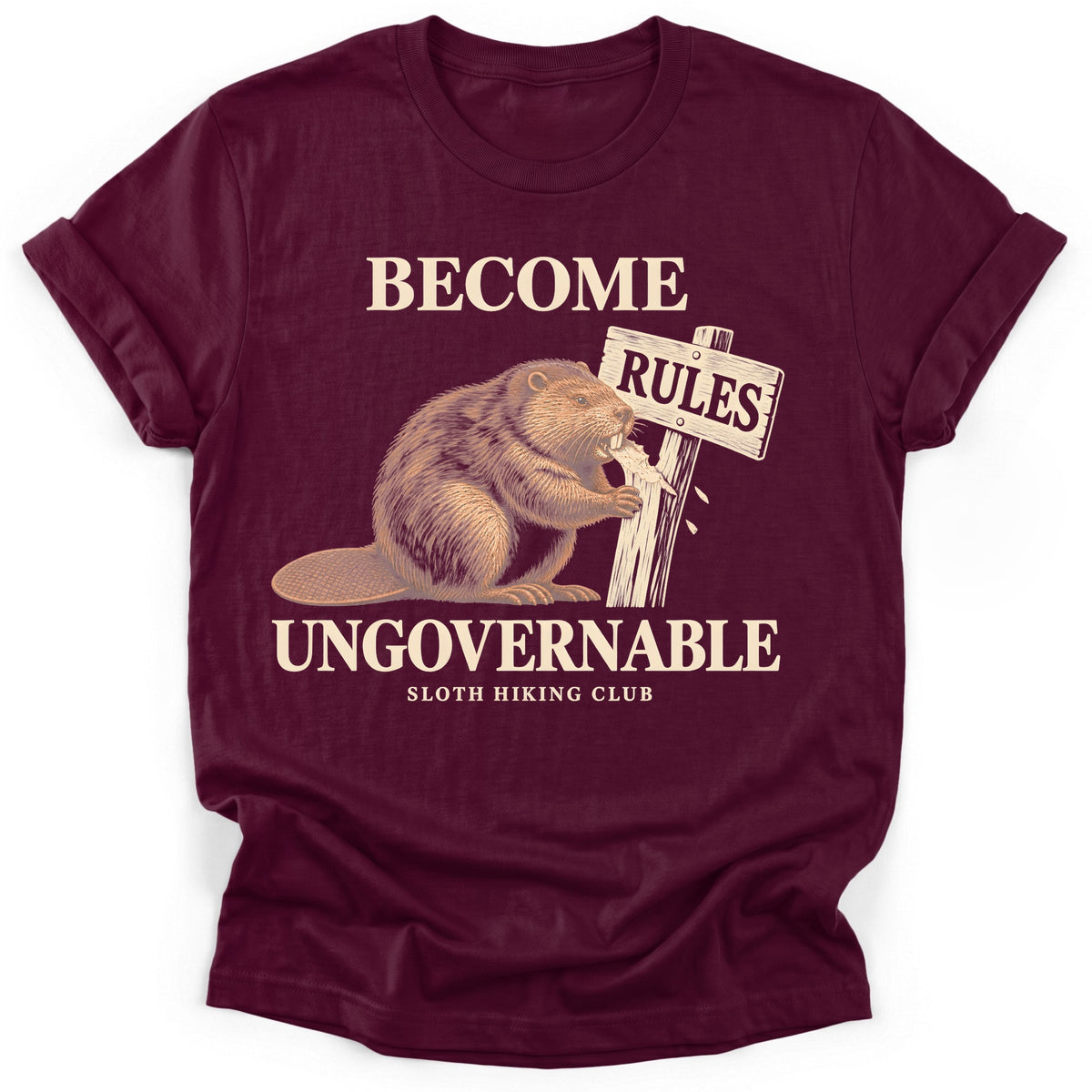 Sloth Hiking Club — maroon