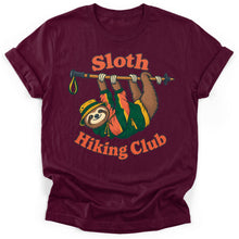 Sloth Hiking Club — maroon