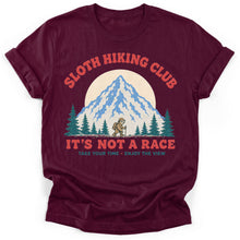 Sloth Hiking Club — maroon