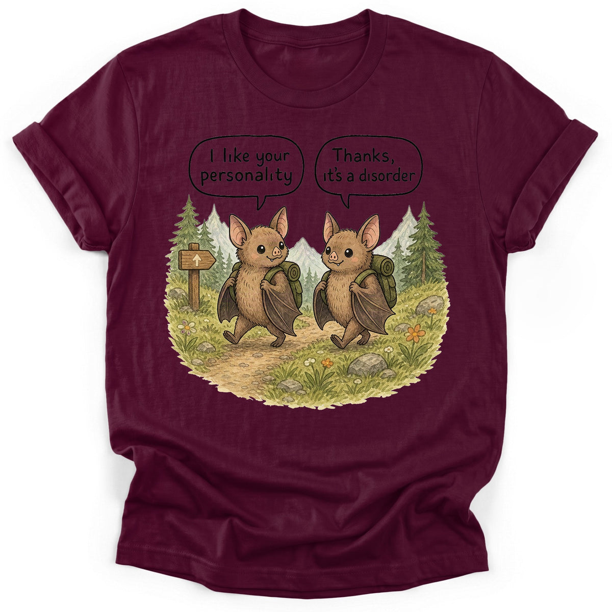 Sloth Hiking Club — maroon