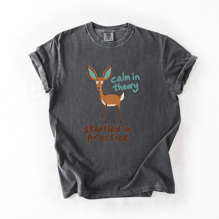 Calm In Theory, Startled In Practice T-Shirt