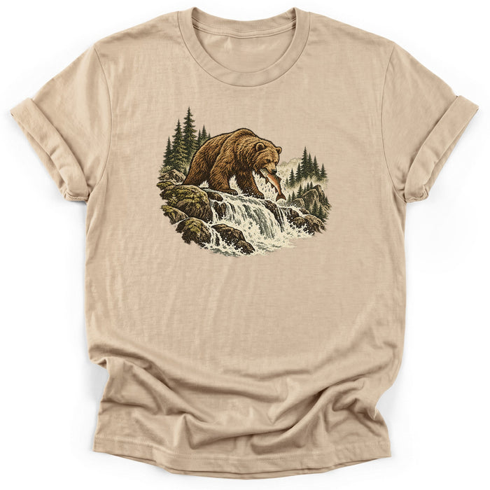 Bear Falls Fishing Emblem T-Shirt