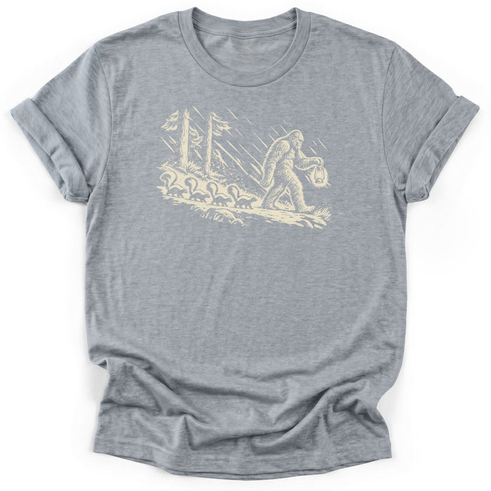 Bigfoot Walks Them Home T-Shirt