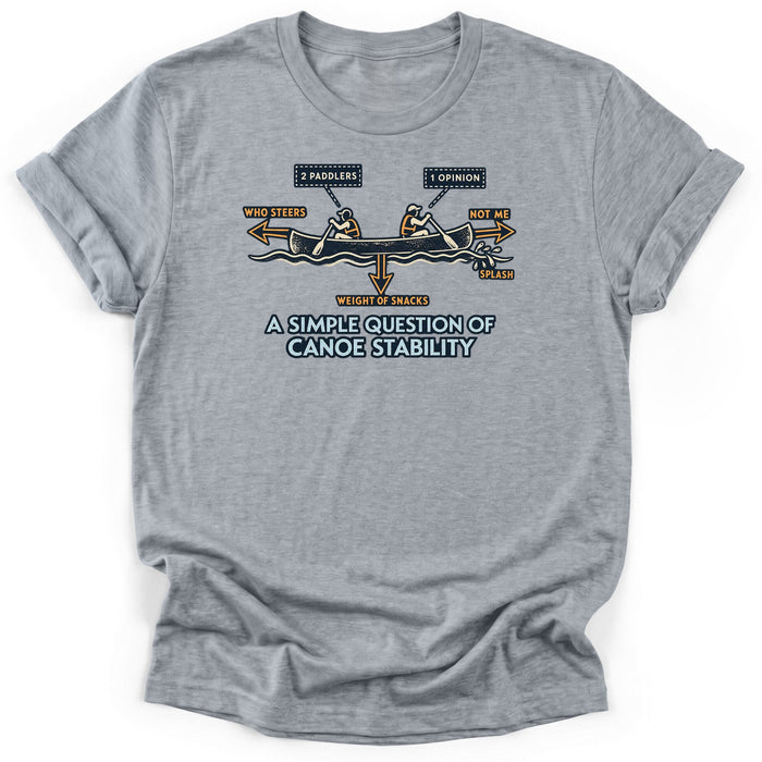 A Simple Question Of Canoe Stability T-Shirt
