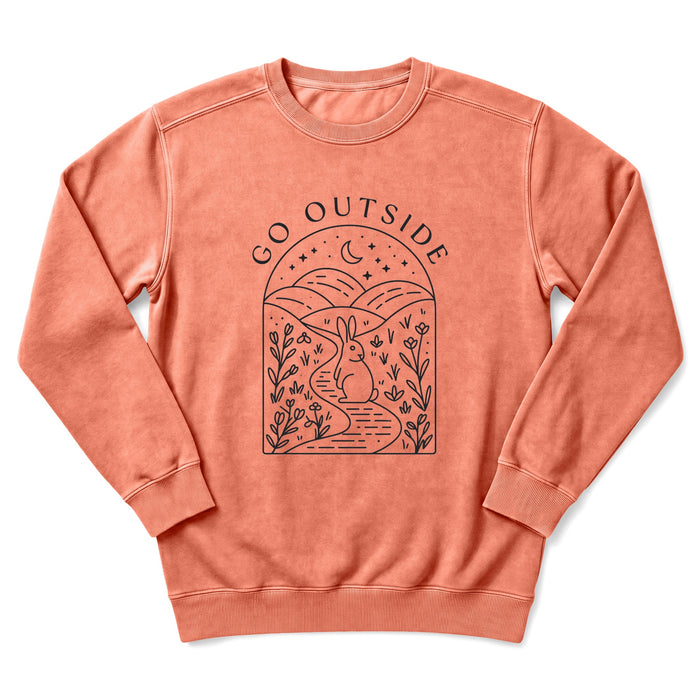 Go Outside Bunny Sweatshirt