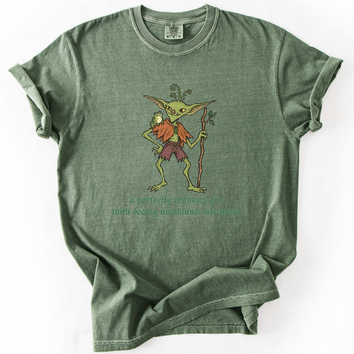 A Perfectly Ordinary Girl With Deeply Woodland Intentions T-Shirt